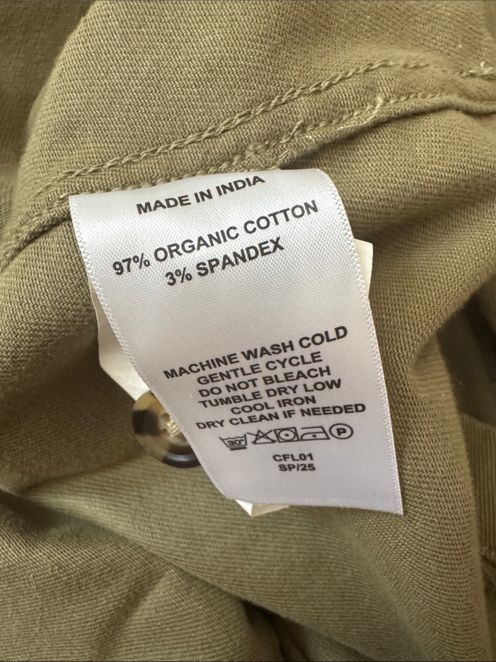 Quince | Organic Cotton Comfort Stretch Chore Jacket in Olive Green | Size M - Picture 8 of 12
